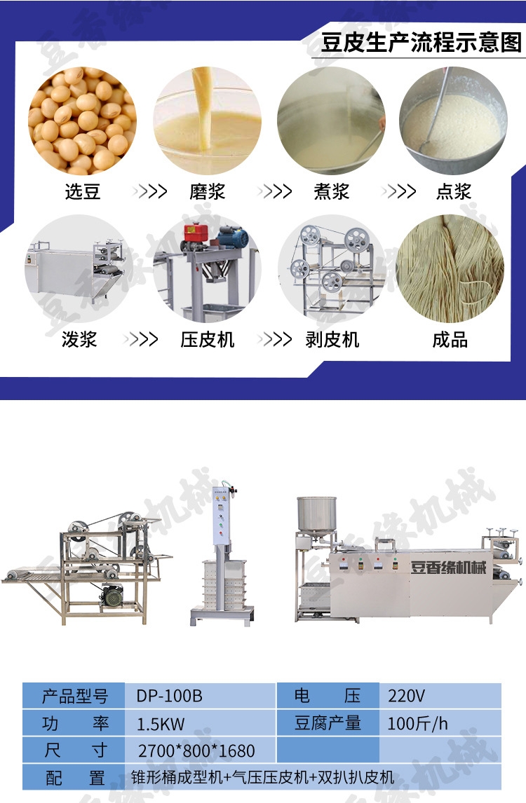 最新型豆皮機加工全過程，從黃豆到豆皮，見證成就與自信